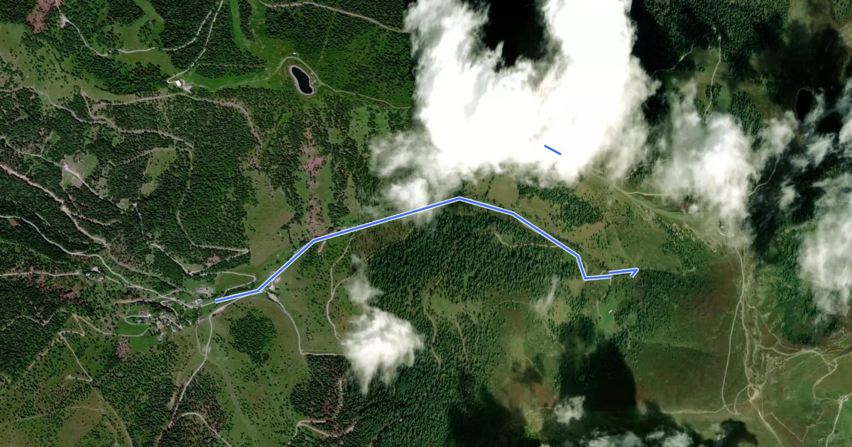 Маршрут Rossalmhüttentrail | nock/bike Trail T8 на спутниковом снимке