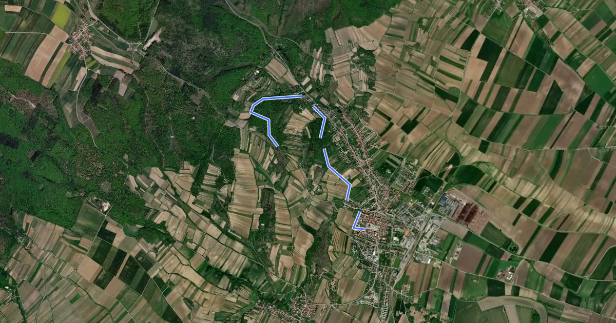 Маршрут Rosstalenweg на спутниковом снимке