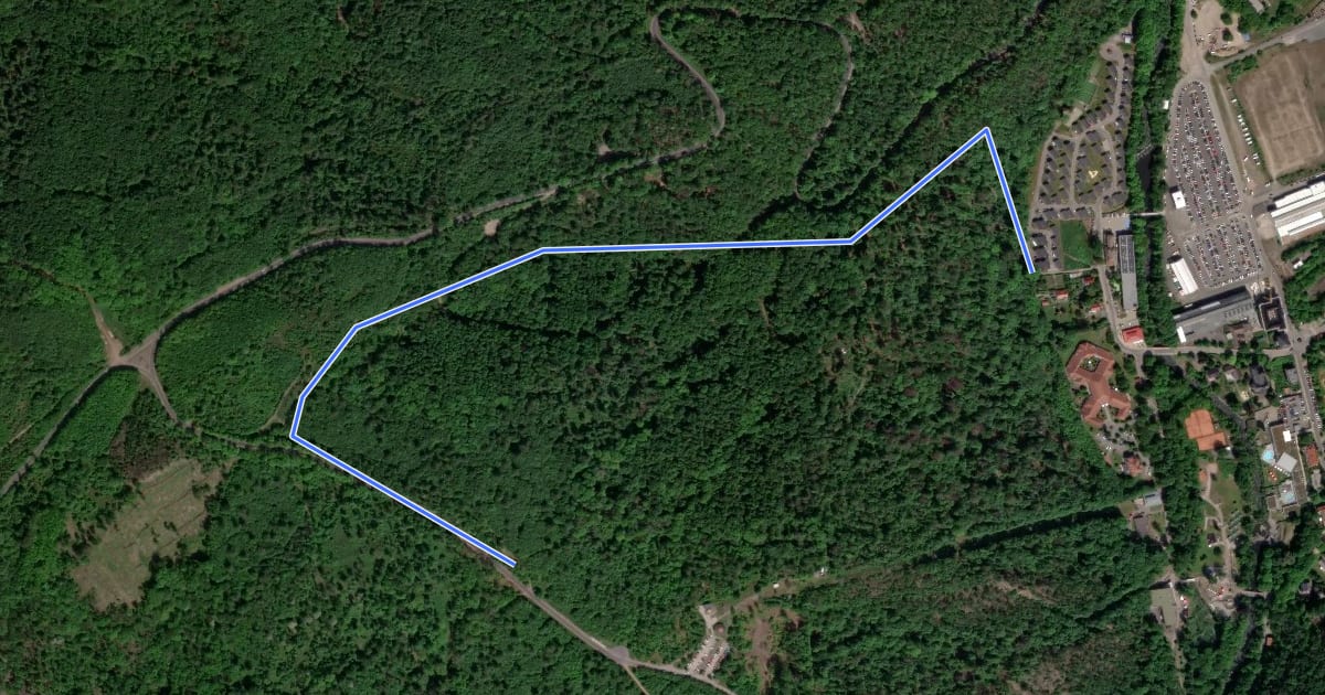 Маршрут Rosstrappen-Downhill на спутниковом снимке