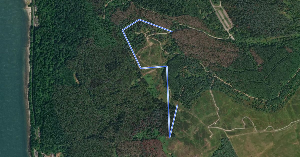 Маршрут Rostrevor Forest - x-country MTB - Section 5 на спутниковом снимке