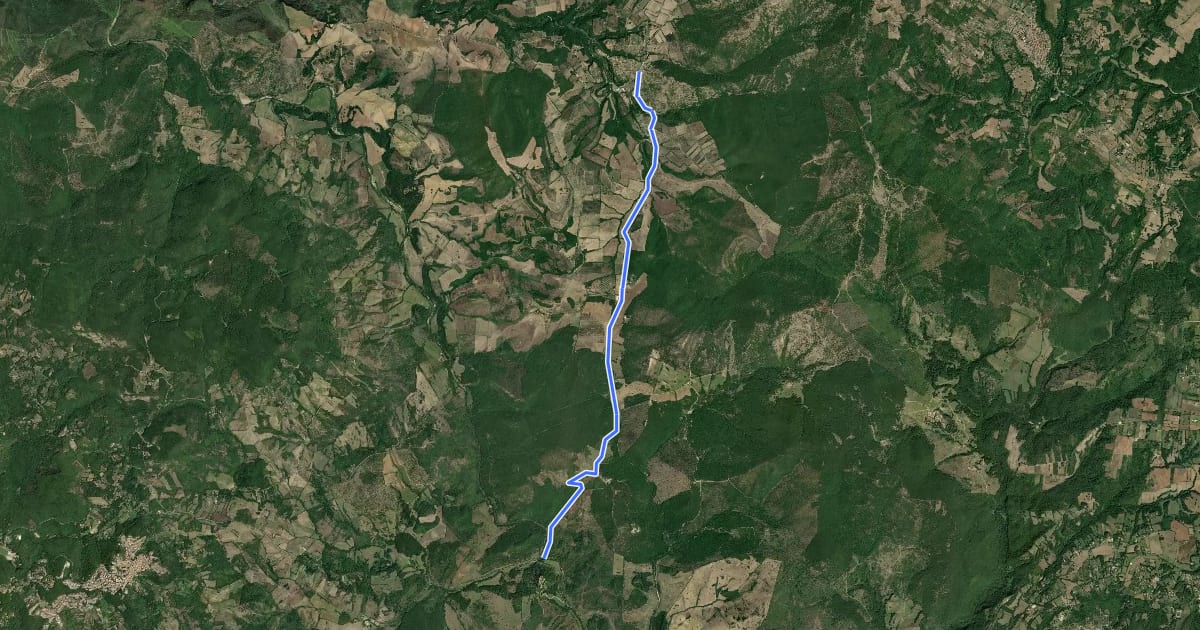 Маршрут Rota-Civitella Cesi на спутниковом снимке