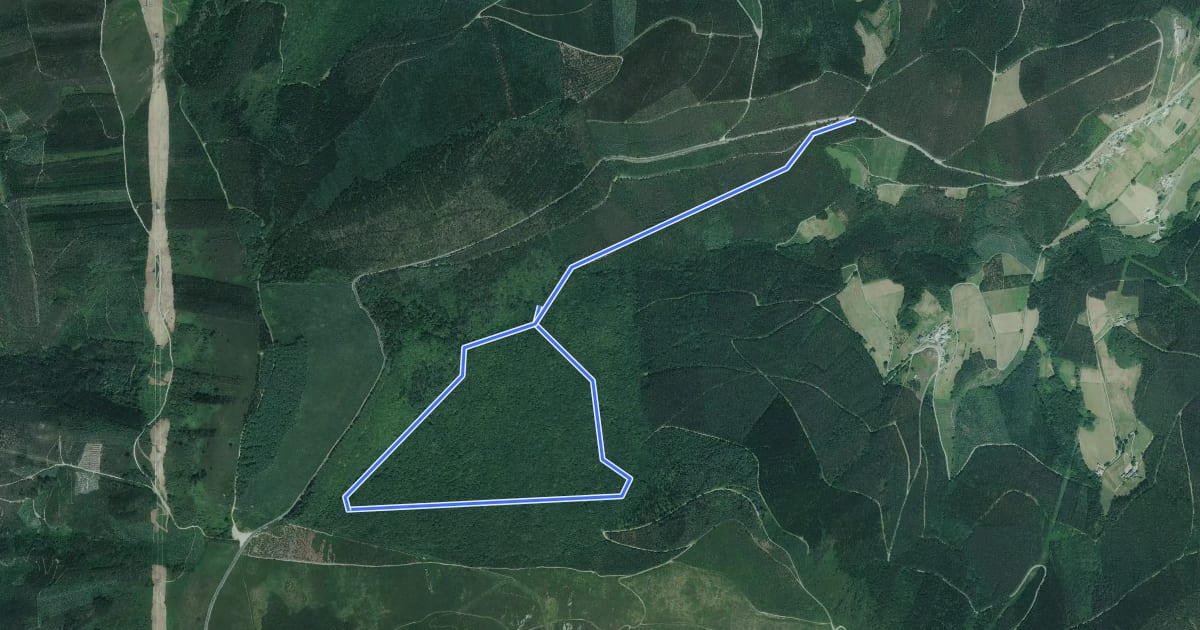 Маршрут Rota da Fraga da Becerreira на спутниковом снимке
