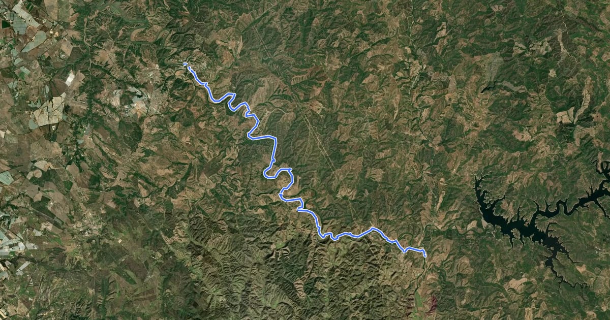 Маршрут Rota Vicentina - Caminho Histórico на спутниковом снимке