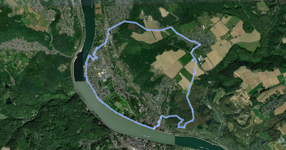 Маршрут Rotbäckchen Rundwanderweg на спутниковом снимке