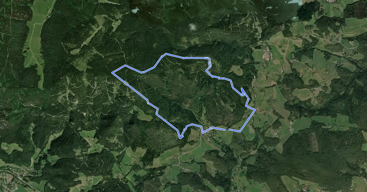 Маршрут Rote Wand Rundweg на спутниковом снимке