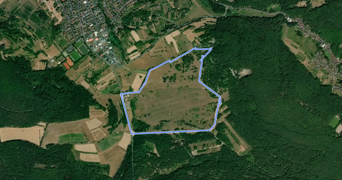 Маршрут Roter Schmetterling, Rundwanderweg Aschaffenburg- Schweinheim ehem. StOÜp на спутниковом снимке