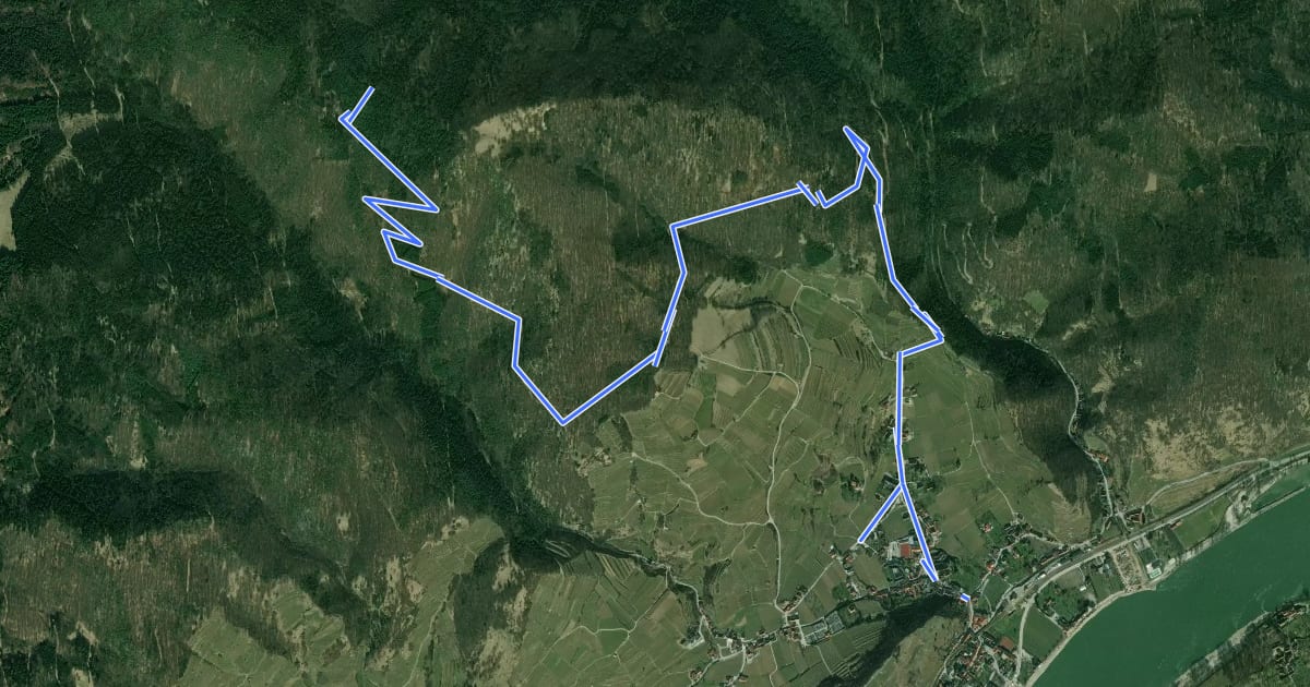 Маршрут Rotes Tor Rundwanderung на спутниковом снимке