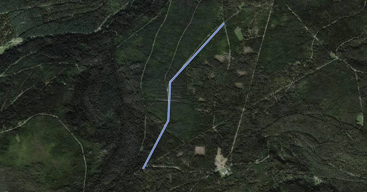 Маршрут Rotfußenweg - Blockhauswald на спутниковом снимке
