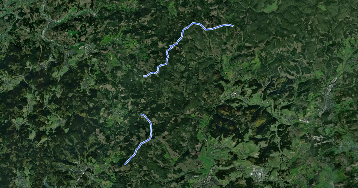 Маршрут Rothaarkammweg 3 на спутниковом снимке
