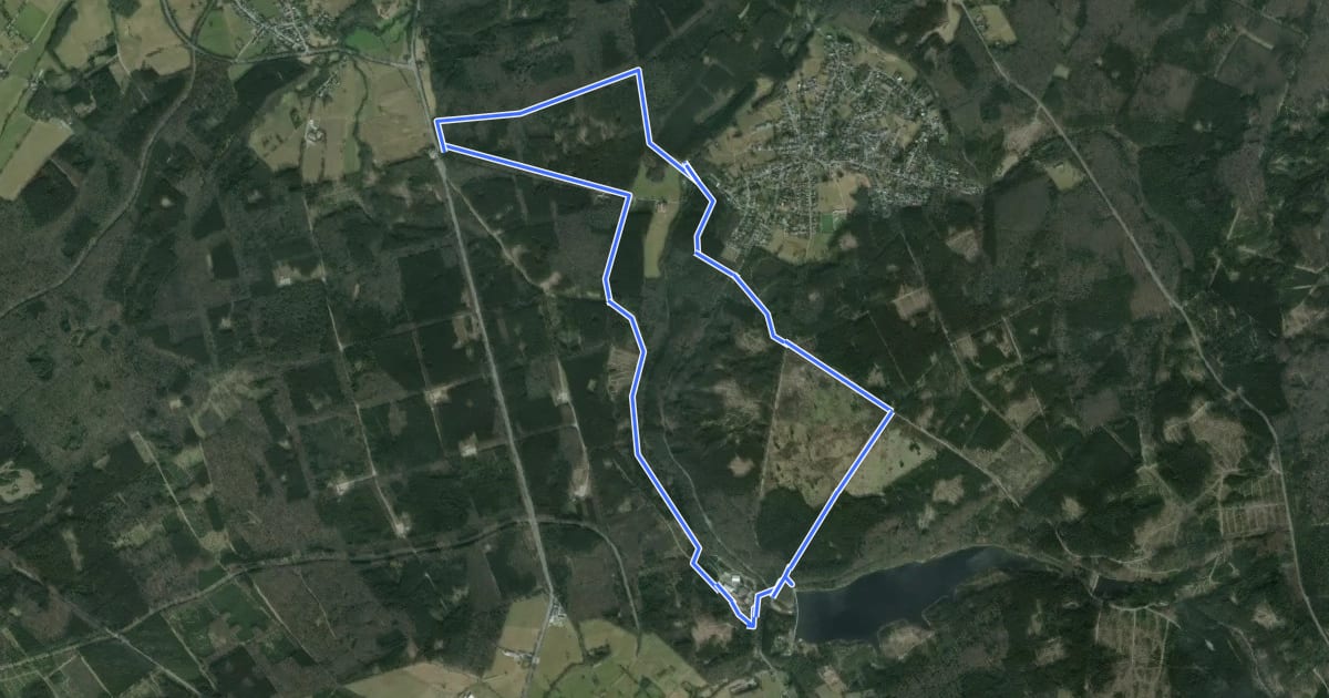 Маршрут Rott Rundweg A1 на спутниковом снимке
