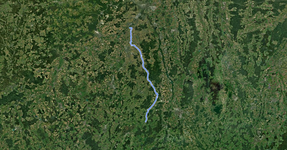 Маршрут Rotweg на спутниковом снимке