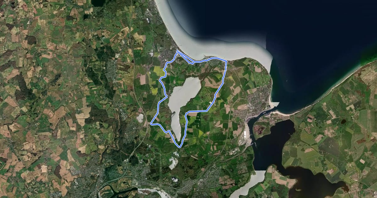 Маршрут Round-the-lake-Tour на спутниковом снимке