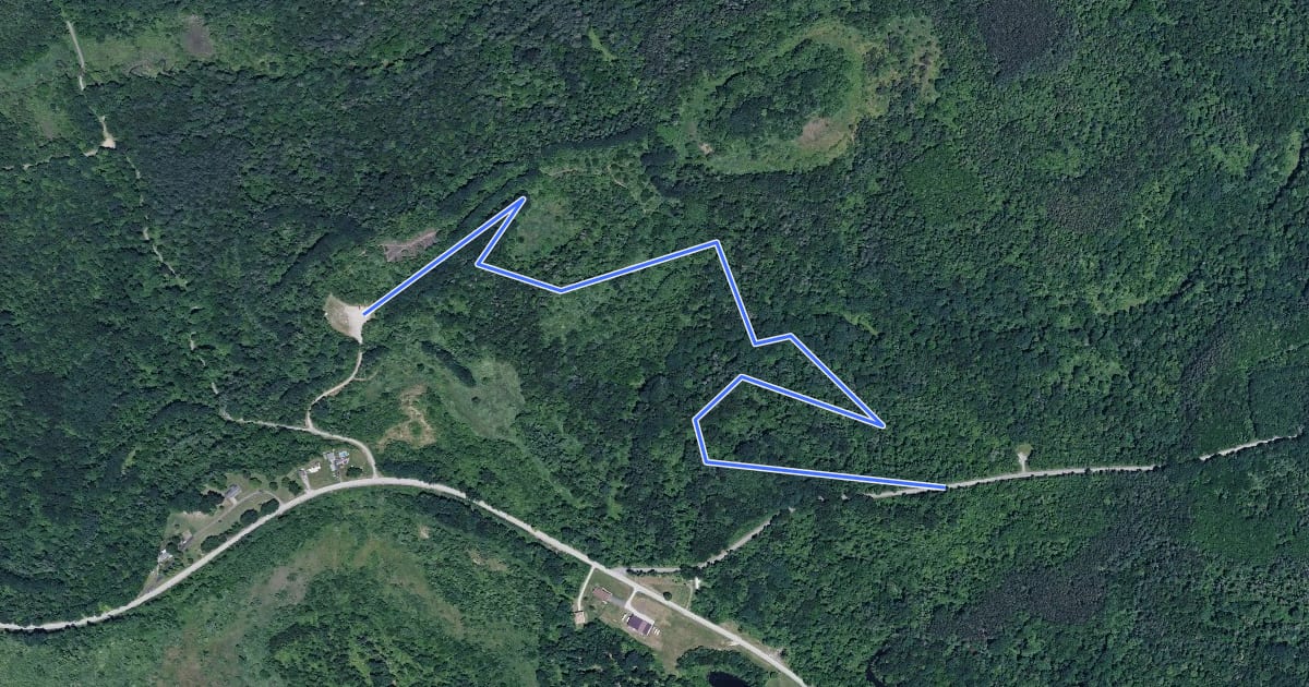 Маршрут Rouse Trail на спутниковом снимке
