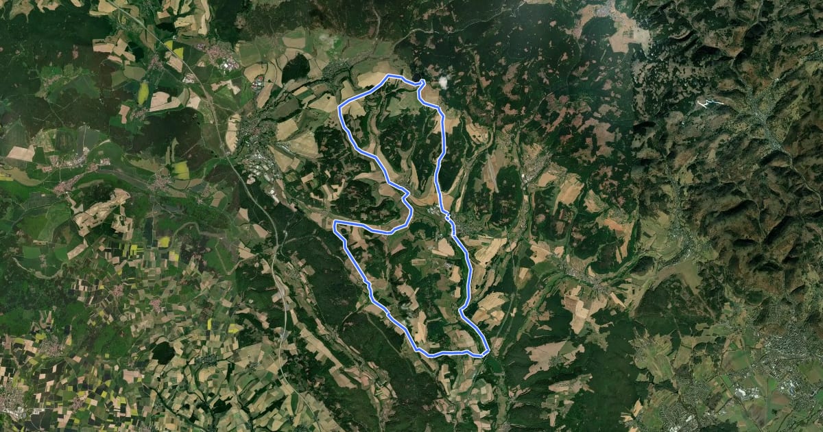 Маршрут Route 1 на спутниковом снимке