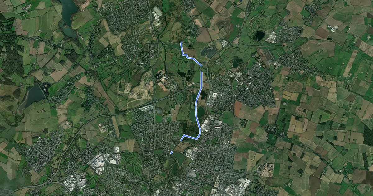 Маршрут Route 1 на спутниковом снимке