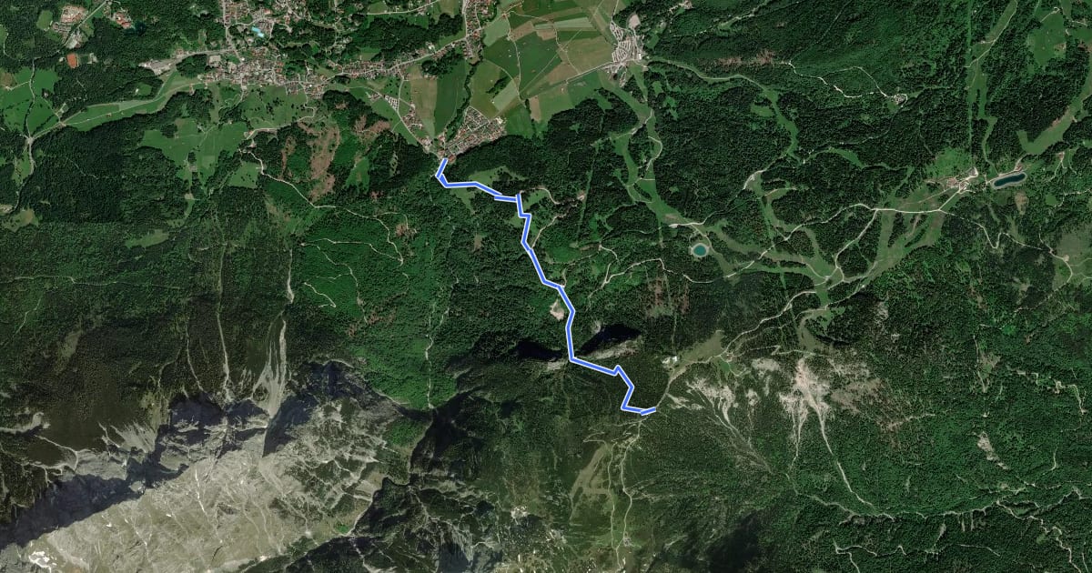 Маршрут Route 17 на спутниковом снимке