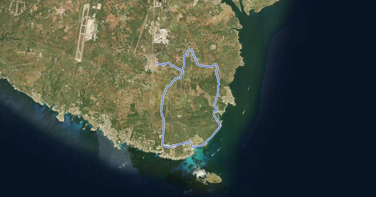 Маршрут Route 2 на спутниковом снимке