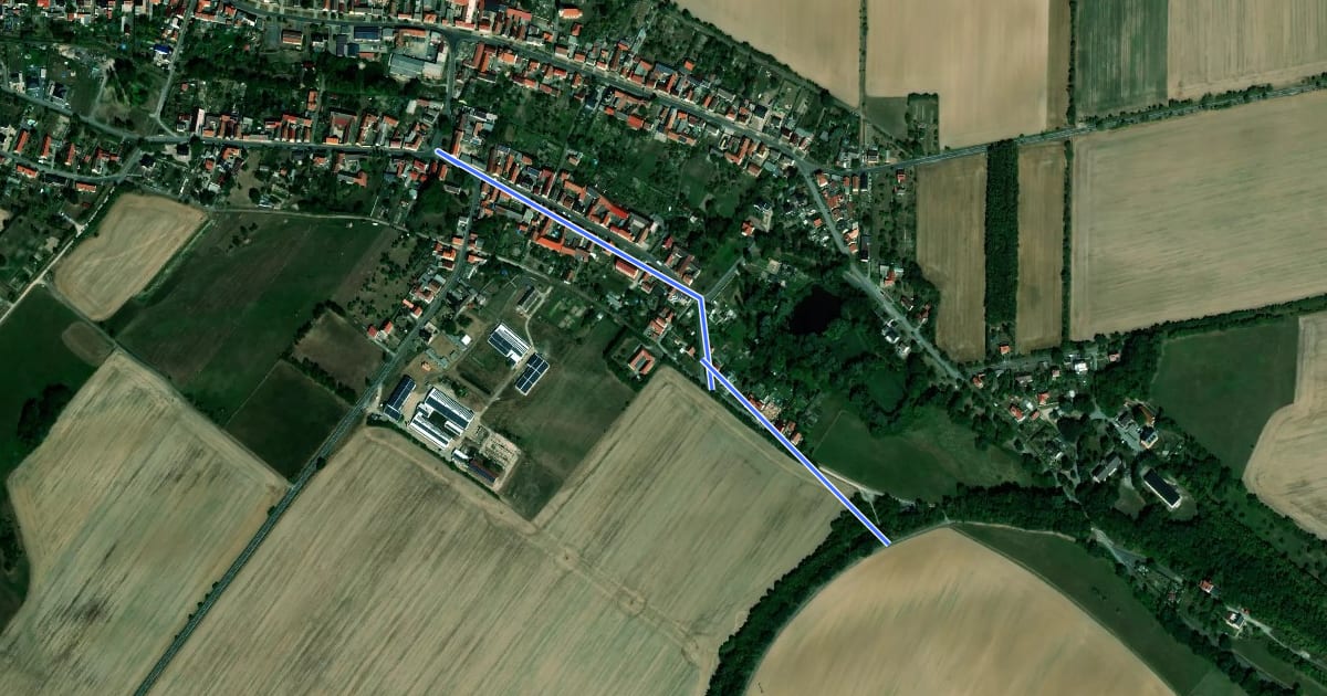 Маршрут Route 24-25 на спутниковом снимке