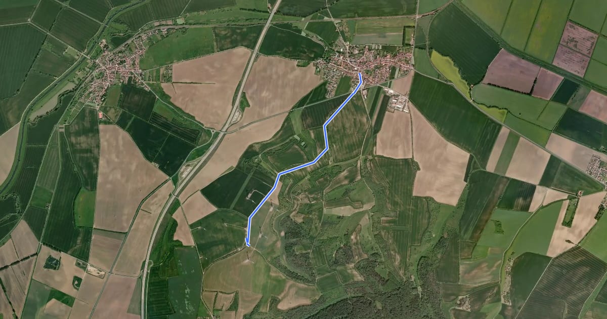 Маршрут Route 3-4 Reinsdorf на спутниковом снимке