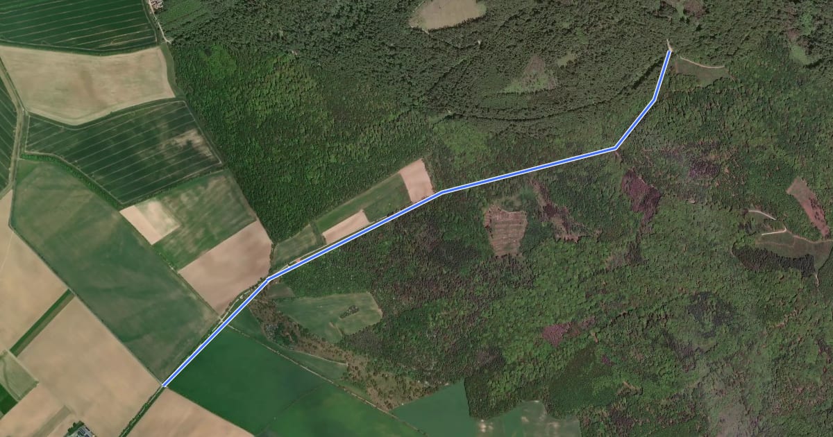 Маршрут Route 8-9 Buche на спутниковом снимке