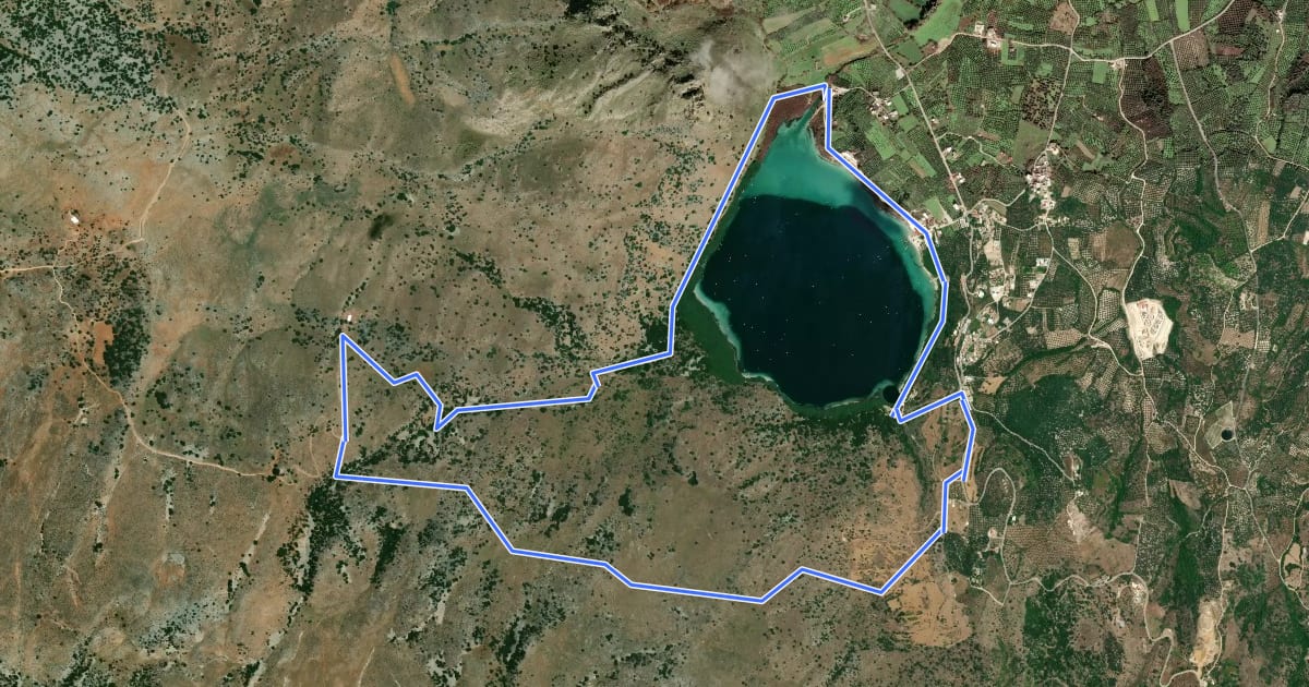 Маршрут Route 9: The lake tour на спутниковом снимке
