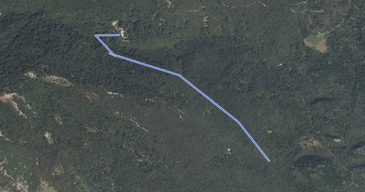 Маршрут Route Bella на спутниковом снимке