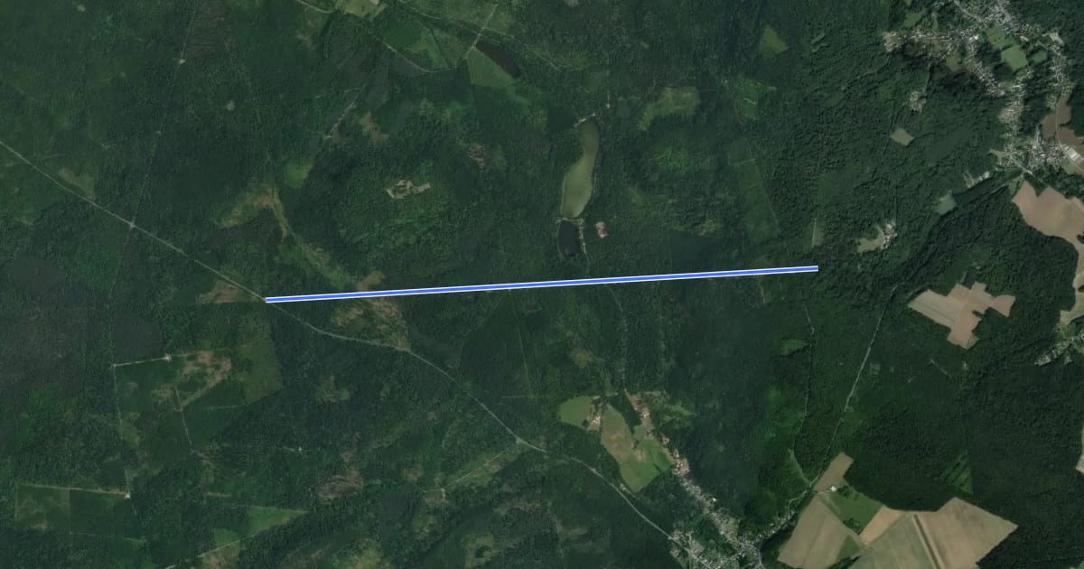 Маршрут Route de la Mariolle на спутниковом снимке