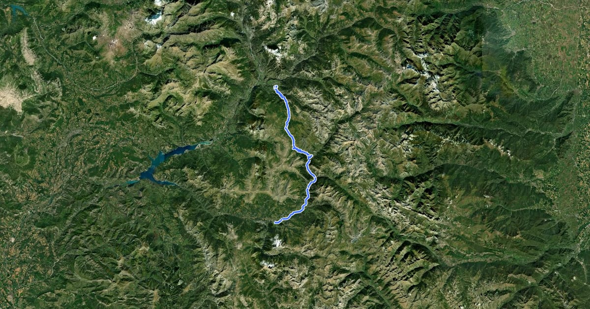 Маршрут Route des Grandes Alpes à vélo, étape 10, Guillestre / Barcelonnette на спутниковом снимке
