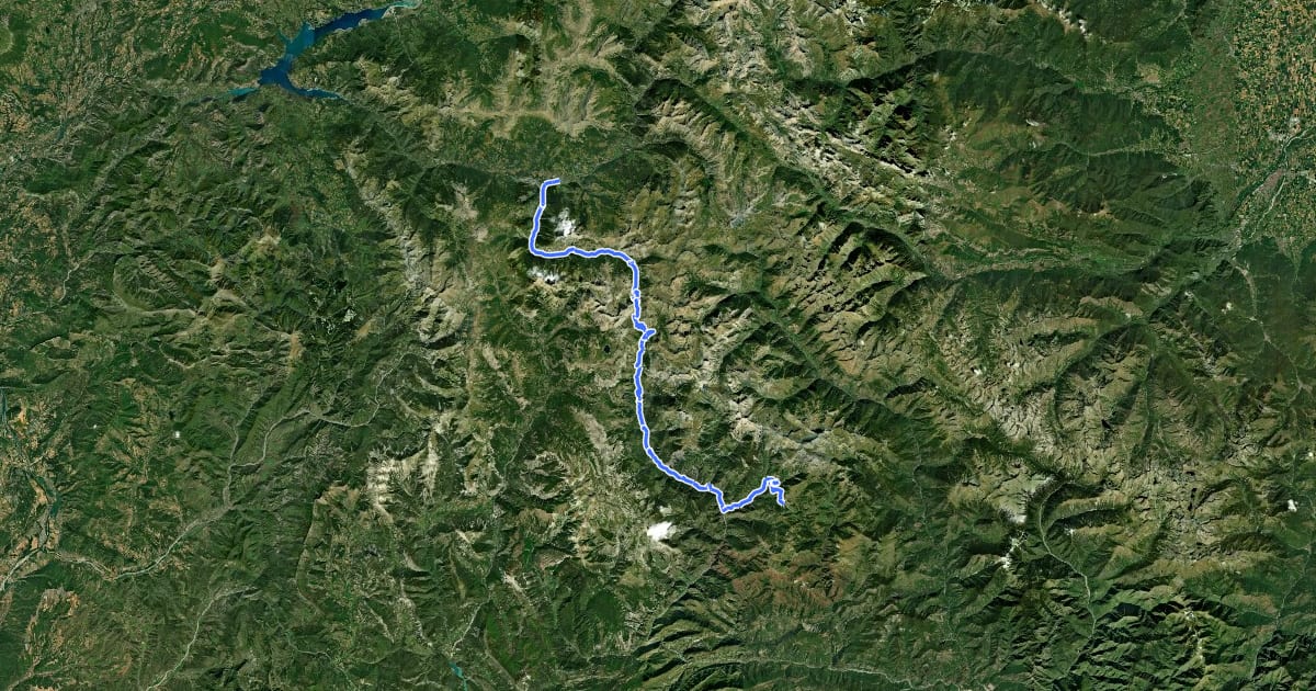 Маршрут Route des Grandes Alpes à vélo, étape 11, Barcelonnette / Valberg на спутниковом снимке
