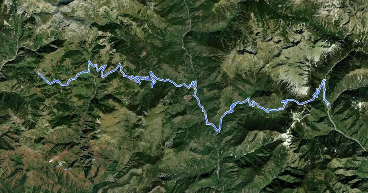 Маршрут Route des Grandes Alpes à vélo, étape 12, Valberg / Saint-Martin Vésubie на спутниковом снимке