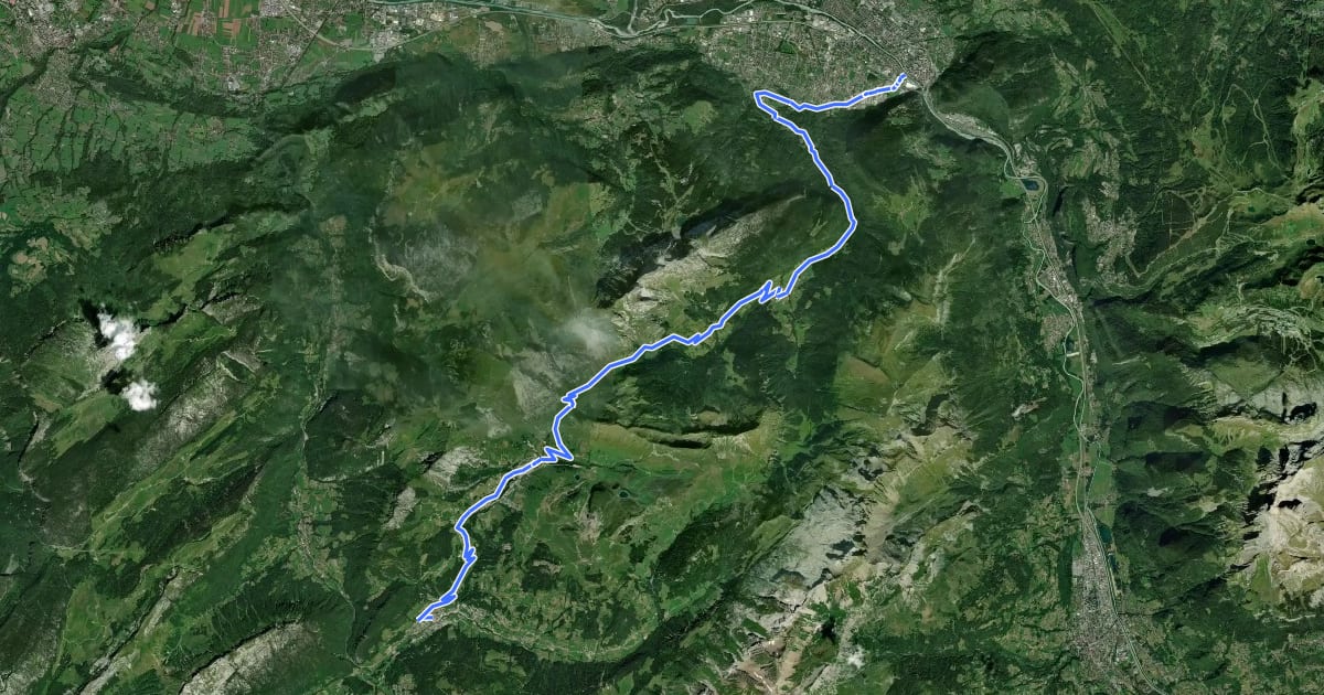 Маршрут Route des Grandes Alpes à vélo, étape 2, Cluses / Le Grand-Bornand на спутниковом снимке