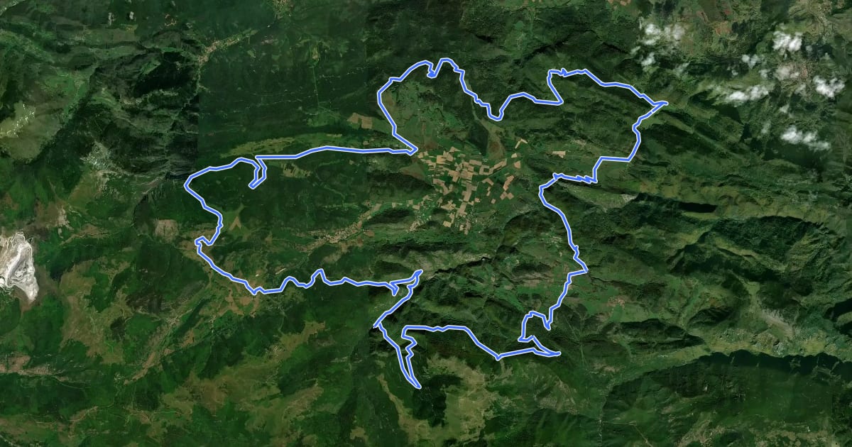 Маршрут Route des Sapins на спутниковом снимке