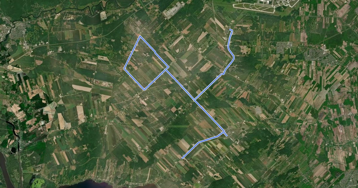 Маршрут Route du campagnard на спутниковом снимке
