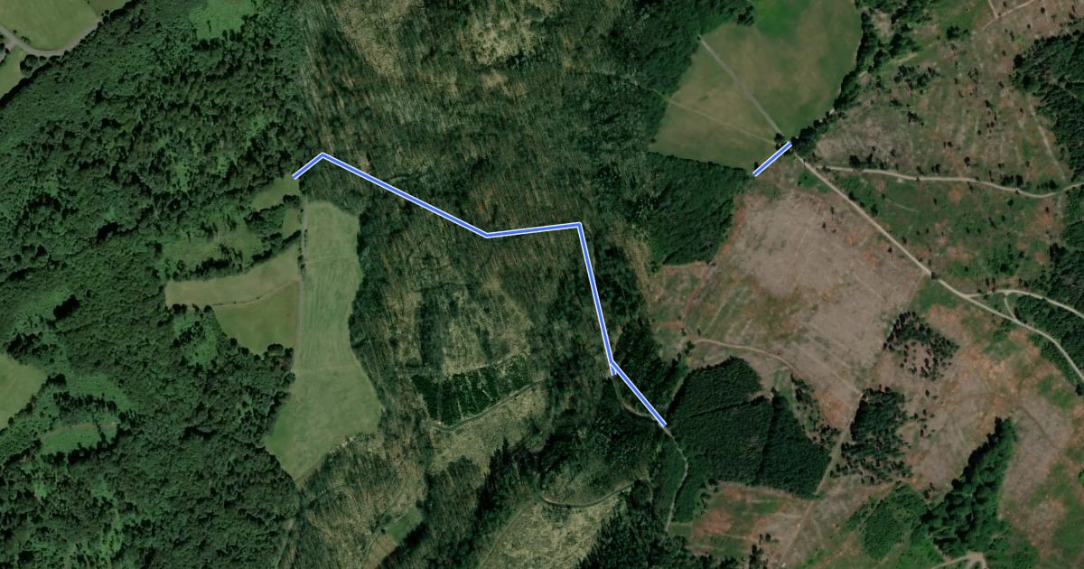 Маршрут Route Eisenberg на спутниковом снимке