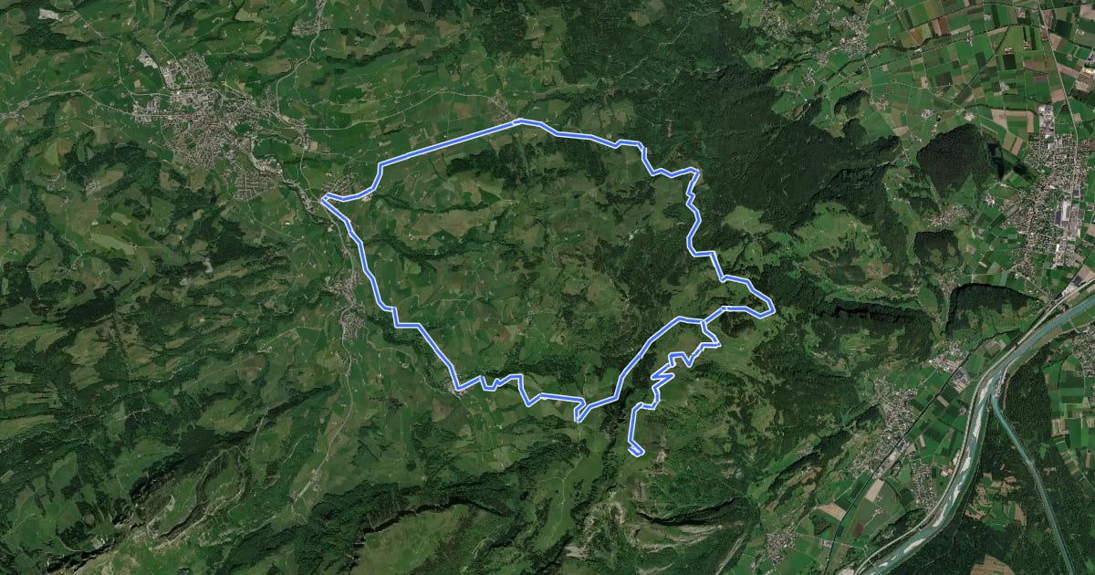 Маршрут Route Kamor – Ruhesitz на спутниковом снимке
