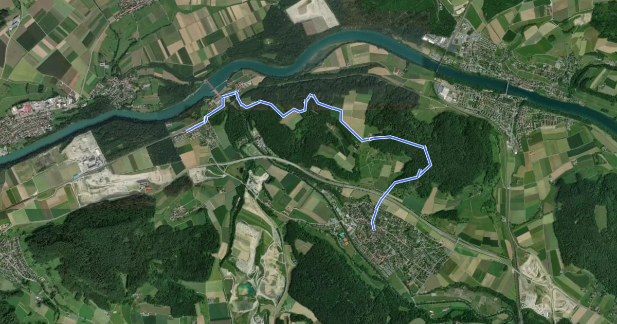 Маршрут Route Laubberg на спутниковом снимке