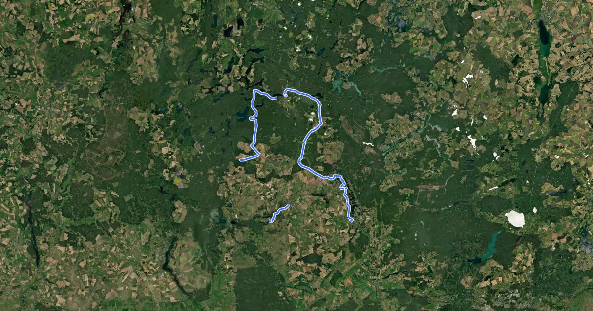 Маршрут Route REGiO-Nord на спутниковом снимке