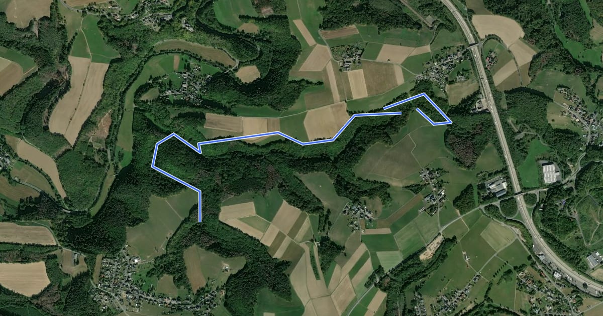 Маршрут Route Strauscheid 1a Nordic Walking Neustadt (Wied) на спутниковом снимке