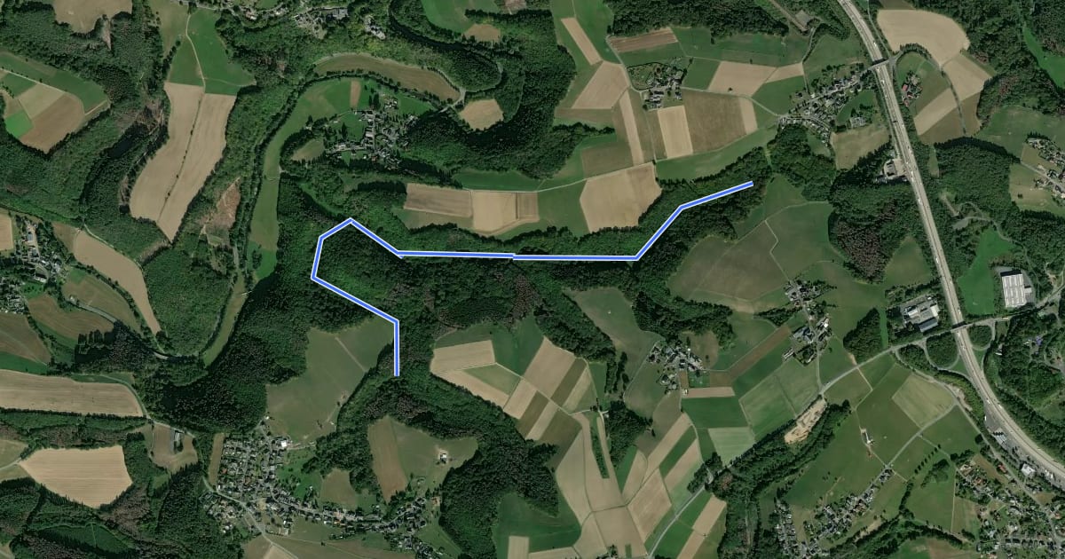 Маршрут Route Strauscheid 1b Nordic Walking Neustadt (Wied) на спутниковом снимке