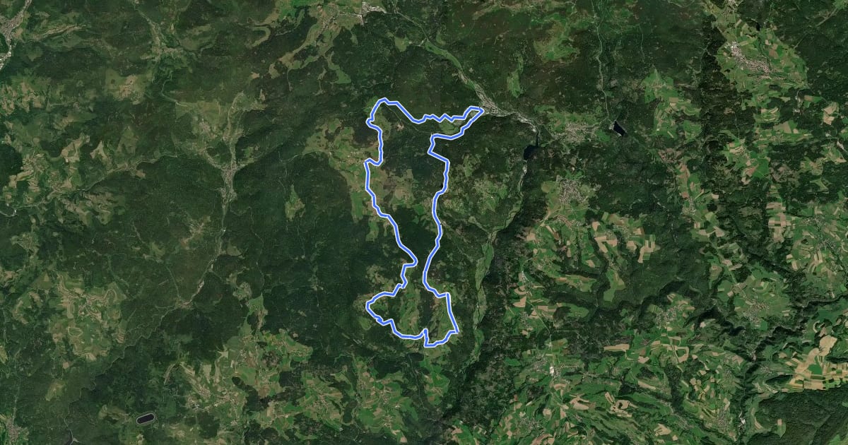 Маршрут RouteWT 9b - Panorama-Lang-Route на спутниковом снимке