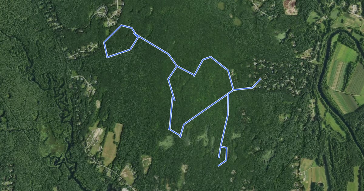 Маршрут Royal Throne Trail на спутниковом снимке