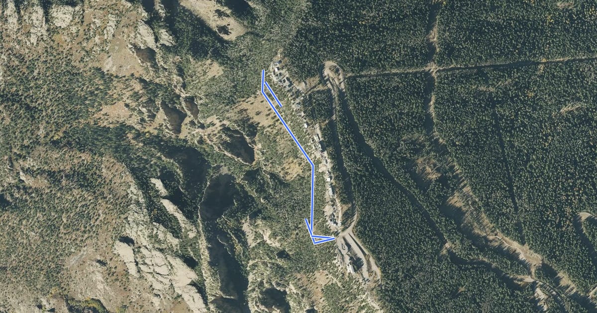 Маршрут Royce's Trail на спутниковом снимке