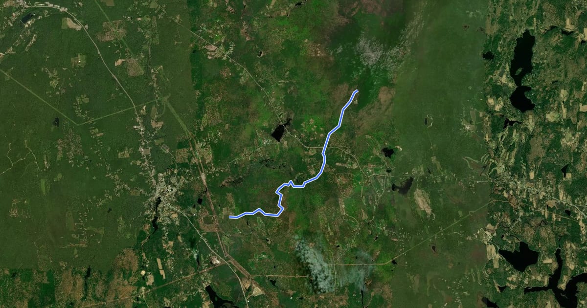 Маршрут Royce Trail на спутниковом снимке