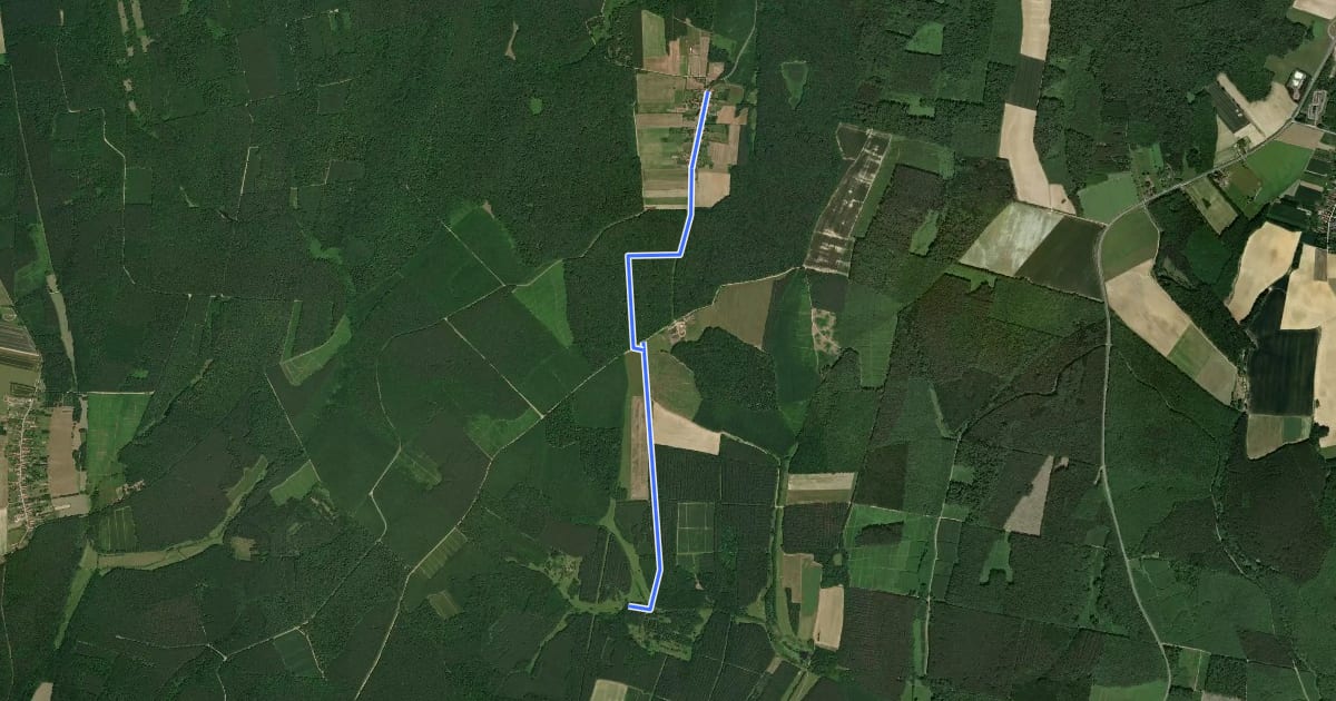 Маршрут RPDDK 3/4 (Pusztaszentpéter - Csöde) на спутниковом снимке