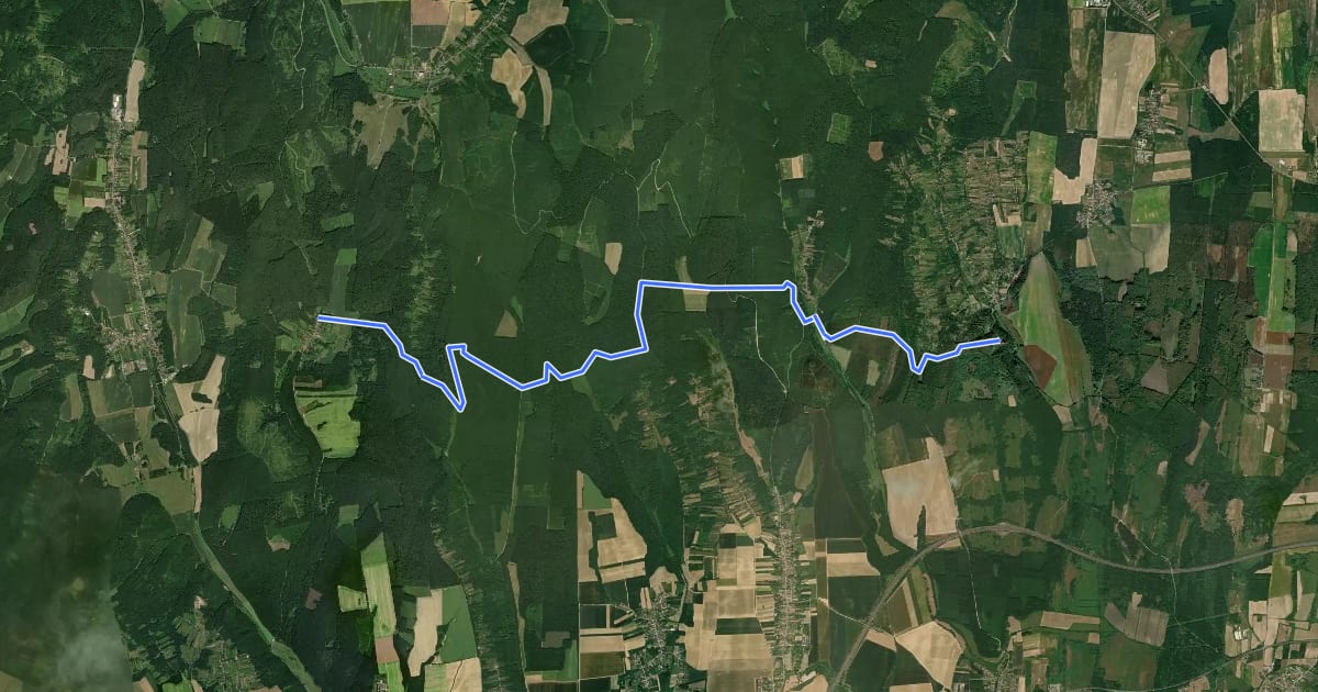 Маршрут RPDDK 5/7 (Valkonya – Homokkomárom) на спутниковом снимке