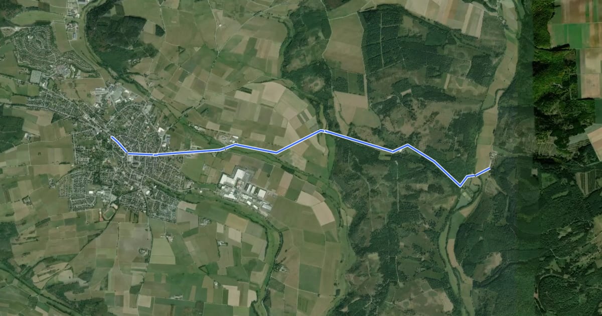 Маршрут RSW (HSK-66) Medebach - (xx) Lichtenfels-Goddelsheim на спутниковом снимке