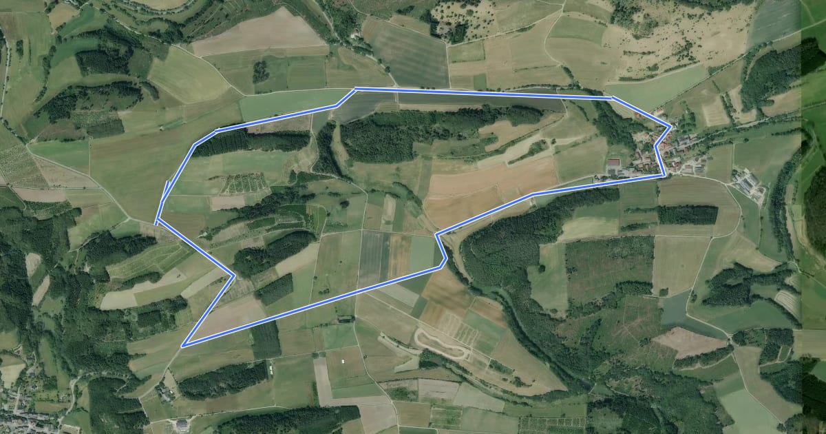 Маршрут RSW (HSK-70) Medebach-Düdinghausen - (xx) Willingen-Welleringhausen на спутниковом снимке
