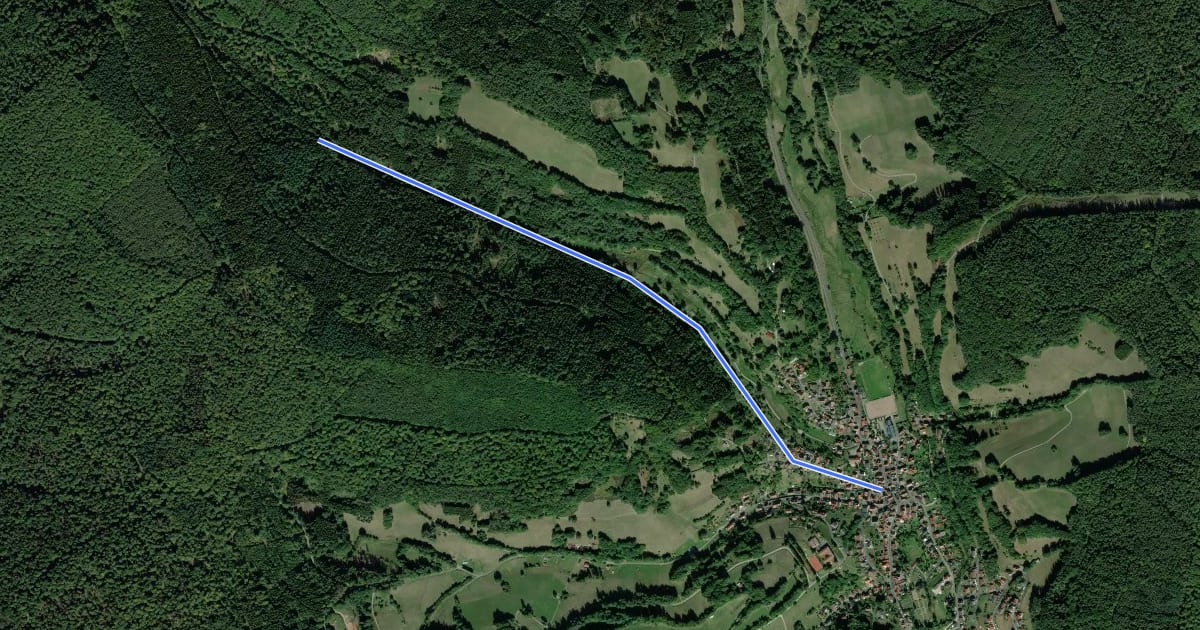 Маршрут Örtlicher Wanderweg Wiesthal 8 на спутниковом снимке