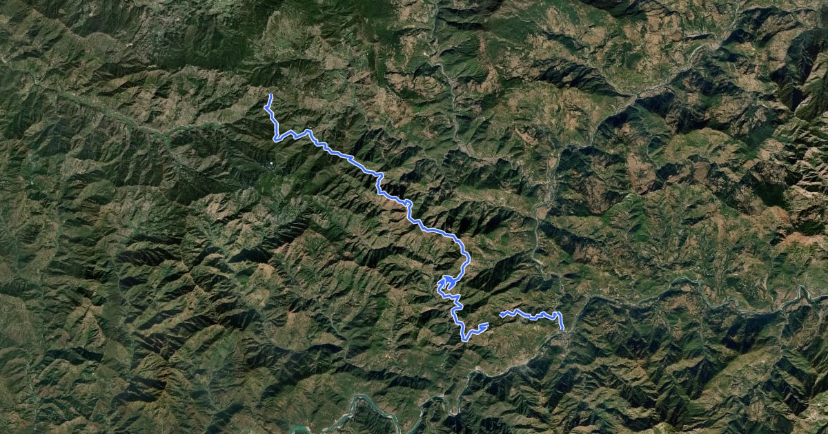 Маршрут Rudraprayag to Chirbhattiya на спутниковом снимке