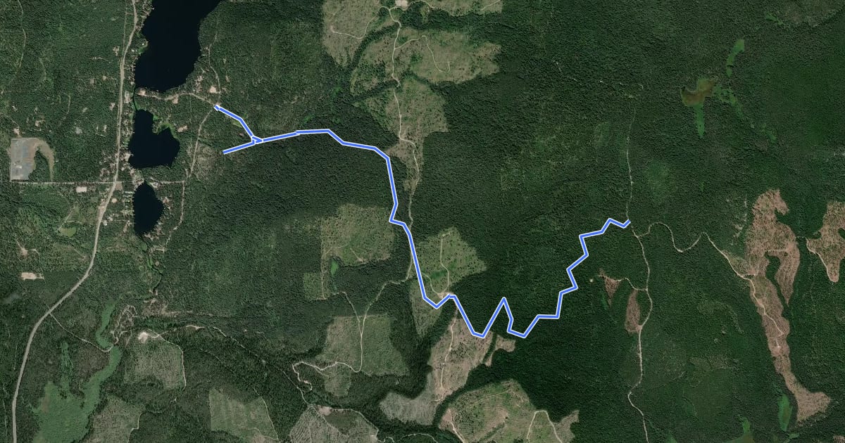 Маршрут Rufus Trail на спутниковом снимке